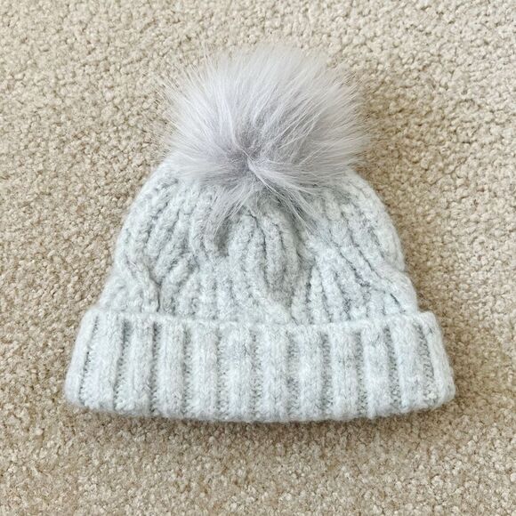 Tucker + Tate Other - NWOT Tucker + Tate Gray Baby Winter Puff Hat